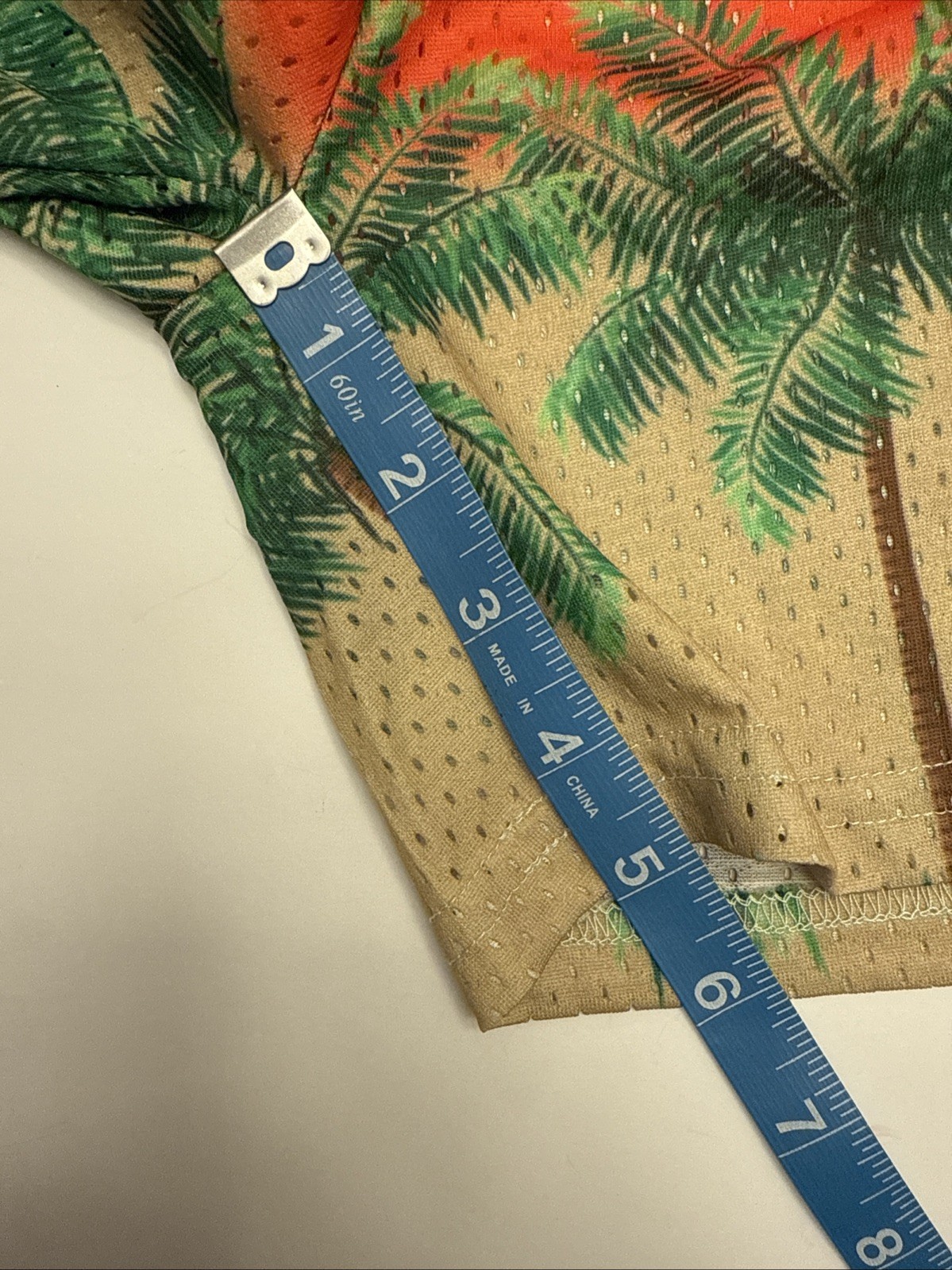 Eric Emanuel EE Basic Short Blue / Orange Palm Tr… - image 8