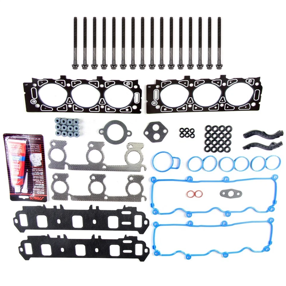 Head Gasket Bolts Set For 2002-2008 Ford Ranger Mazda B3000 OHV 3.0L - Image 3 of 4