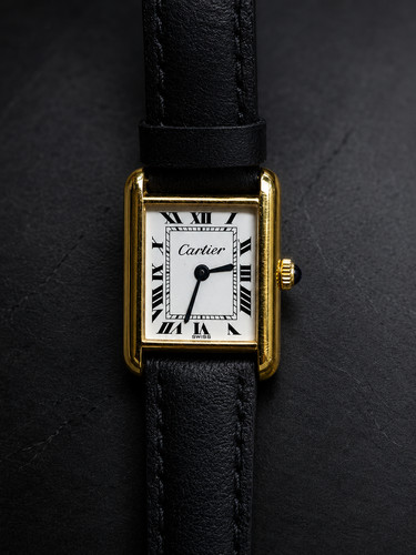 Vintage Cartier Tank Pre-must 18k Electroplated 1970s 21x28mm