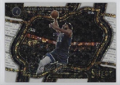 2022 Panini Select Courtside White Disco Prizm 50/75 Karl-Anthony Towns #212 dq2