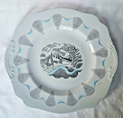 Wunderschöne Wedgwood Eric Ravilious Reisemuster ungewöhnliche Servierplatte