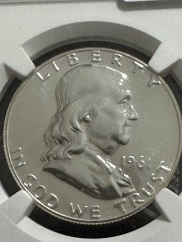 1961 Franklin Half Dollar, NGC PF68, Free shipping