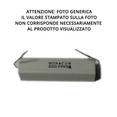 Monacor Ceramic Resistor 2.7 Ohm 2.7Ω 20W 5% Ceramic Resistor
