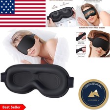 Memory Foam Light Blocking Sleep Mask with Adjustable Strap for Ultimate Comfort