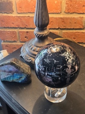 MOVA Constellations Rotating Globe 4.5''   Solar Powered Star Map Desk Decor