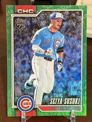 2026 Topps Series 2 All Star Parallel Seiya Suzuki Green SP /99 Chicago Cubs! 