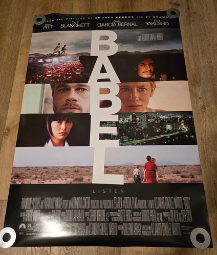 BABEL - ORIGINAL DS ROLLED POSTER - 2006 - PITT/BLANCHETT/INARRITU