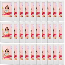 Suzile 30 Pack Mini Magnetic Picture Frames 2x3 Inch 3.5 x 2.5 inches, White