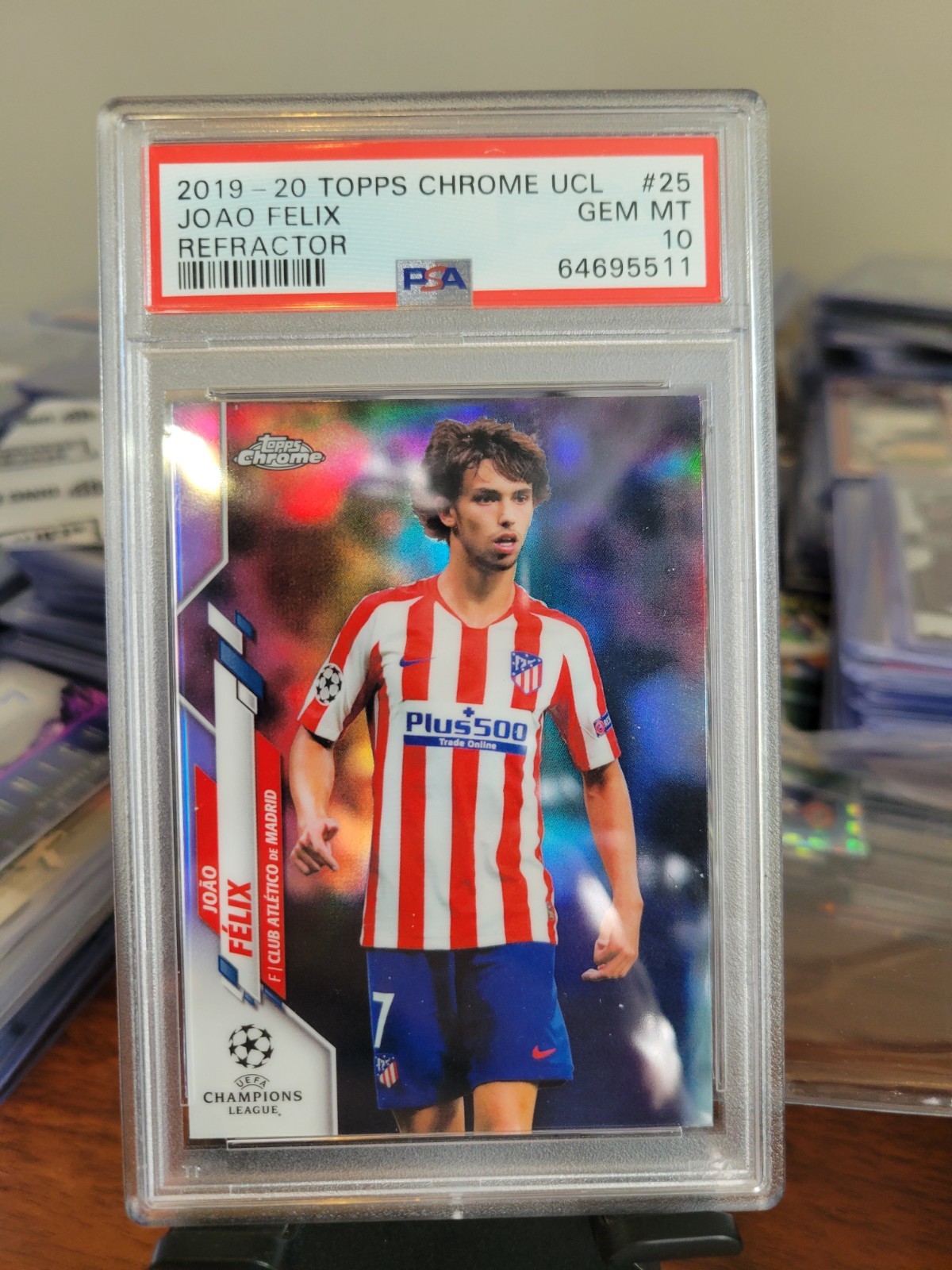 2019-20 Topps Chrome UCL Refractor Joao Felix #25 PSA 10 GEM MT