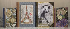 Punch Studio Hollow Book Hideaway Safe Book Box Lot Paris Horse Peacock Ornament
