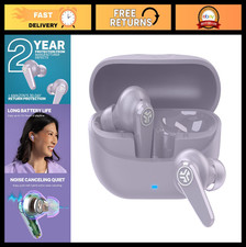 JLab Go Pods ANC True Wireless Bluetooth Earbuds  Charging Case, Hybrid Active