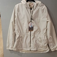 Avalanche Weather Shield Water Resistant Hooded Zip Jacket Womens White M
