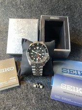 Seiko SSK001 / SKX Black GMT Automatic Mens Watch