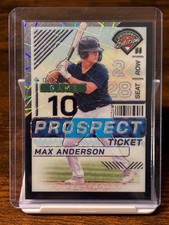 2024 Panini Prospect Edition - Max Anderson - Black Holo /39 - #49