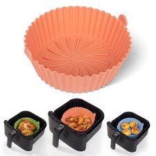 Air Fryer Silicone Pot - Reusable Non-stick Silicone Liners, 6.3 Inch Fit 3 ...
