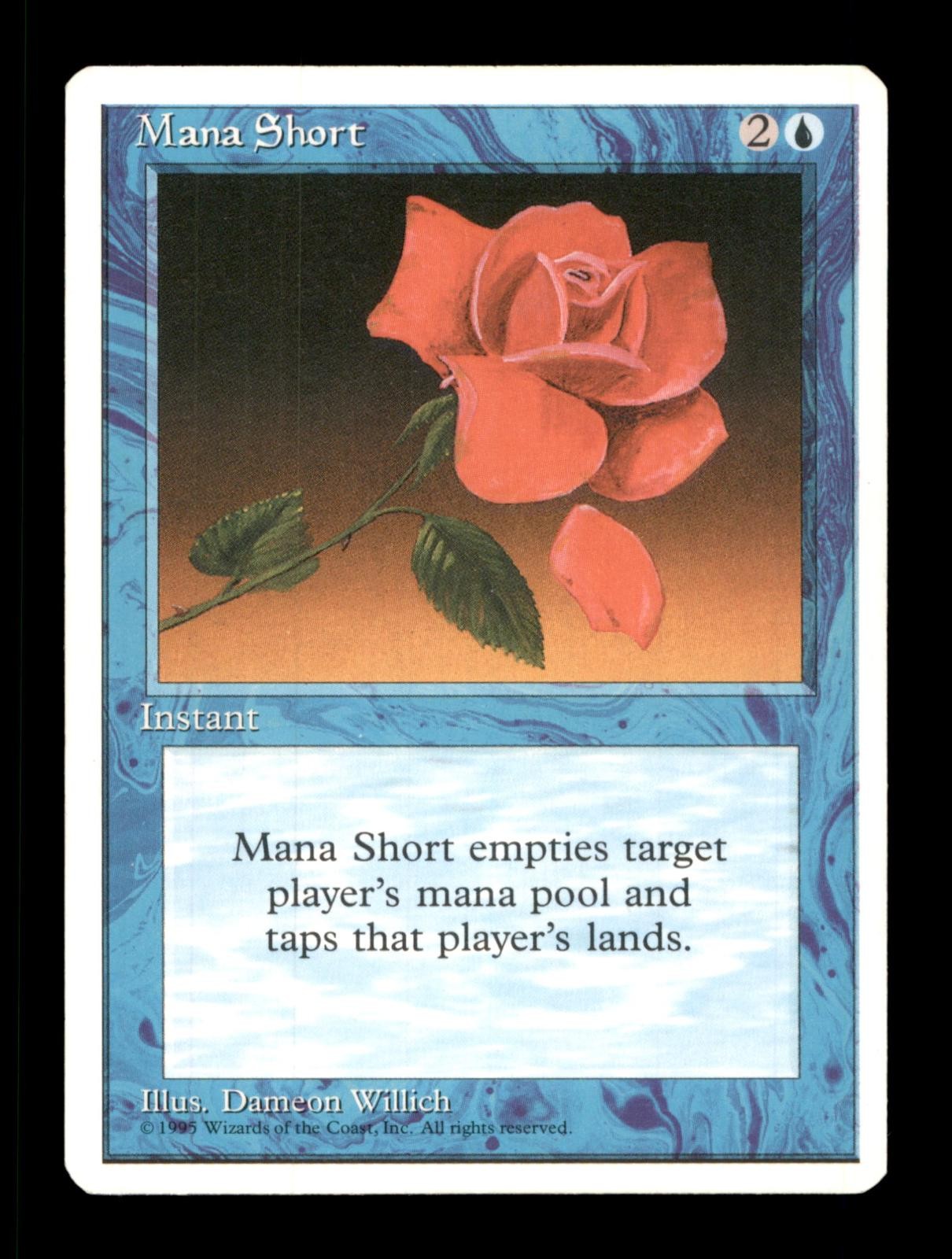 Mana Short Rare Fourth Edition Magic: The Gathering Lightly Played