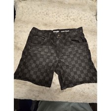 Wrangler Boys Classic Straight Check Denim Shorts 16 Husky 100 Cotton