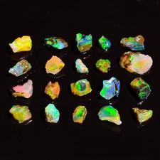 Cut Grade Opal Rough Lot AAA Grade 250 Cts Large Size Ethiopian Welo Opal Raw