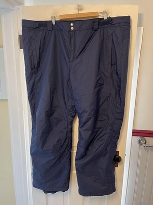 Columbia Snow Pants Mens 4XL 52x32 Blue Omni-Tech Ski Waterproof Insulated