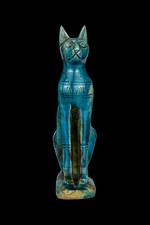 RARE ANCIENT EGYPTIAN ANTIQUES Statue Large Of Goddess Bastet Cat Bast Egypt BC