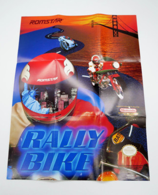 ROMSTAR Rally Bike Insert Nintendo NES Nintendo ROM-LI-US Poster