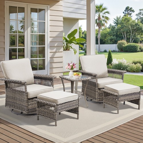 9Pieces Patio Furniture Set Outdoor Sectional Sofas Rattan Wicker Sofa W/ Table - Picture 11 of 42