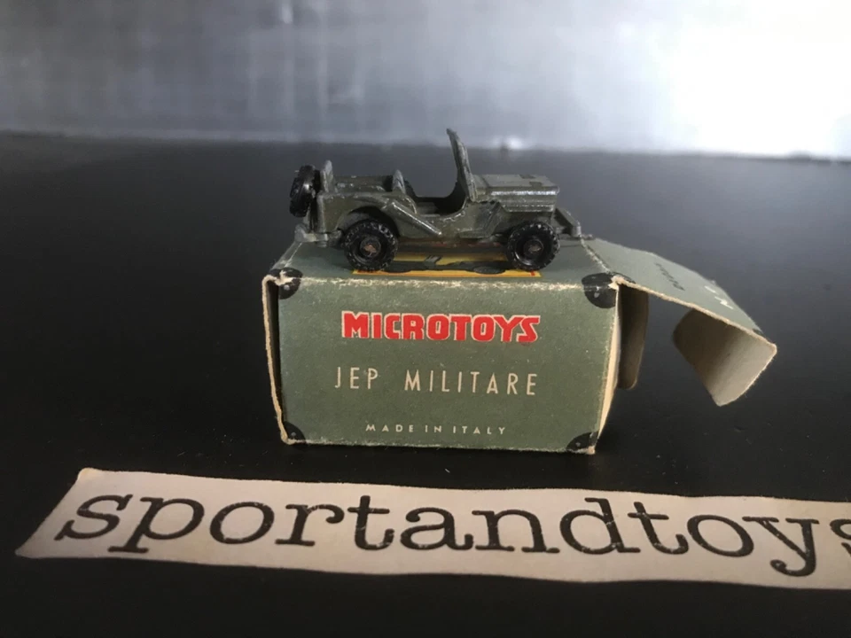 DEOMA MICROTOYS HO  1:87 JEEP MILITARE U.S. ARMY Mod. 9 METALLO ITALY 1960 - Immagine 2 di 4