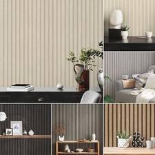 Réaliste Bois Lattes Papier Peint 3D Lambris Vinyle AS Creation - Choisir