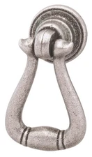 Cabinet Furniture 2" Drop Pull Ring Handle Zinc Pewter Knob 120.17.955