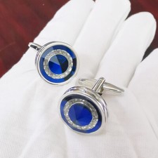 1 pair of men's and women's cufflink shirt set with cufflink jewelry