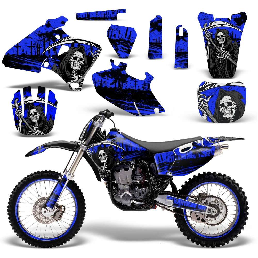 Graphic Kit Yamaha YZF 250 400 426 MX Dirt Bike Stickers Wrap Deco 98 02 REAP U