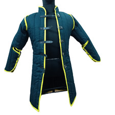 Medieval Combat Gambeson Armor Vest - Durable Cotton Protective Gear for LARP,