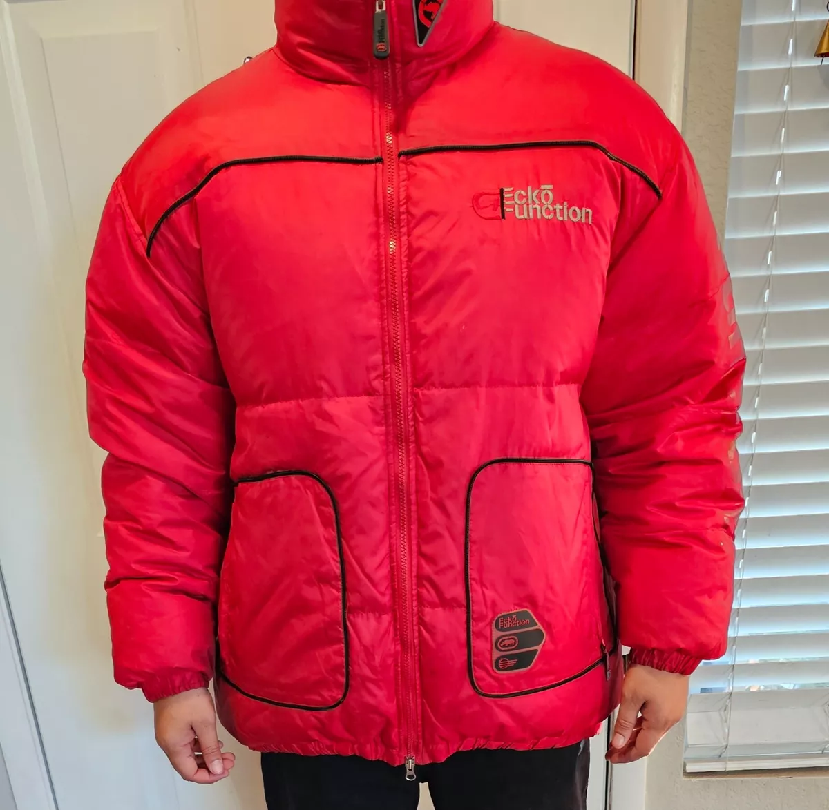 Ecko red 2025 down jacket