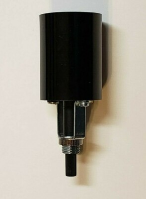 Phenolic E26 Medium Base Lamp Socket – Keyless Lampholder With Hickey, Black, Pack Of 3
