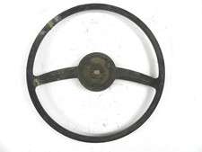 Vintage Used 1940s-1950s Gm Ford Mopar 17 Inch Black Steering Wheel With Wear Vintage Used 1940s-1950s Gm Ford Mopar 17 Inch Black Steering Wheel With Wear