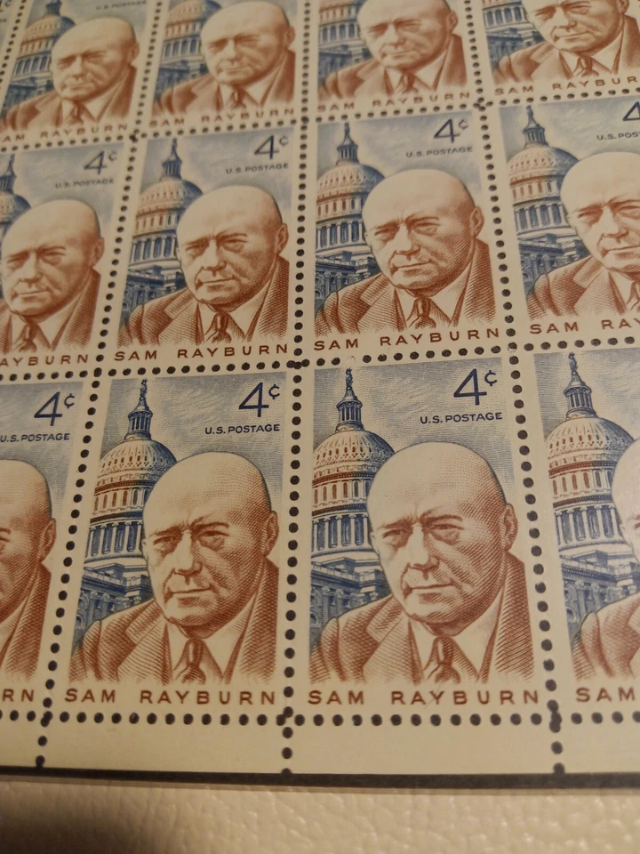 Scott #1202, Sam Rayburn, MNH, FDC, 4c, Full Sheet of 50 - Image 2 of 2