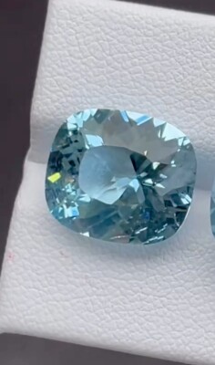 Sky Blue Aquamarine 7.59ct – 14x12mm (AQ2788) | eBay