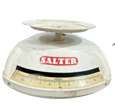 Salter No 54 Cookery weighing Scales Made in England Enamel Patent