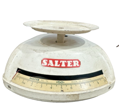Salter No 54 Cookery weighing Scales Made in England Enamel Patent