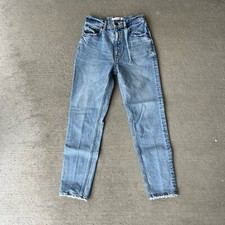 MOUSSY Vintage Women  s Straight Leg Jeans Blue Denim Japan Size 24