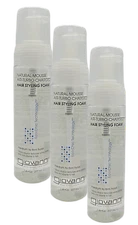 3x Giovanni Natural Mousse Air Turbo-Charged Hair Styling Foam 7 oz