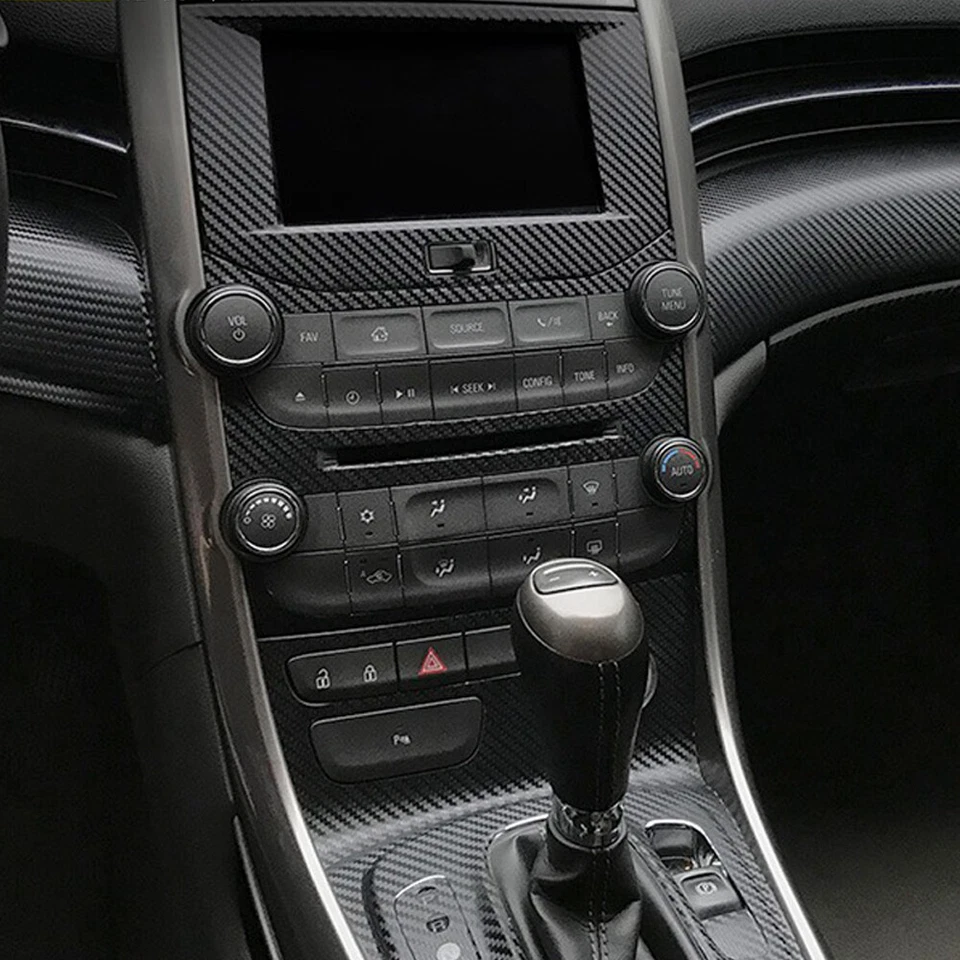 For Chevrolet Malibu 2012-2015 Carbon Fiber Pattern Interior DIY Trim Decals - Image 3 of 4