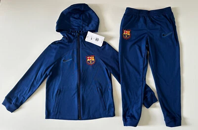 NIKE DRI FIT F.C. BARCELONA FOOTBALL TRACKSUIT BOYS GIRLS DH7803-492 - S M L XL