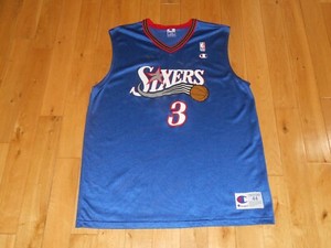 allen iverson blue sixers jersey