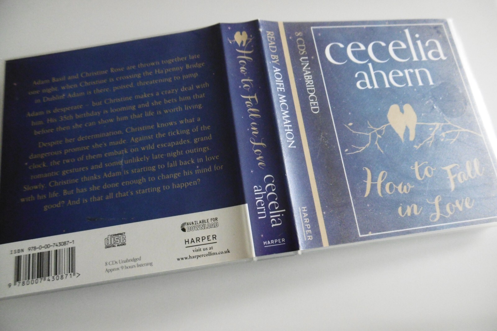 CECELIA AHERN HOW TO FALL IN LOVE CD UNABRIDGED READ BY AOIFE MCMAHON 9 HRS