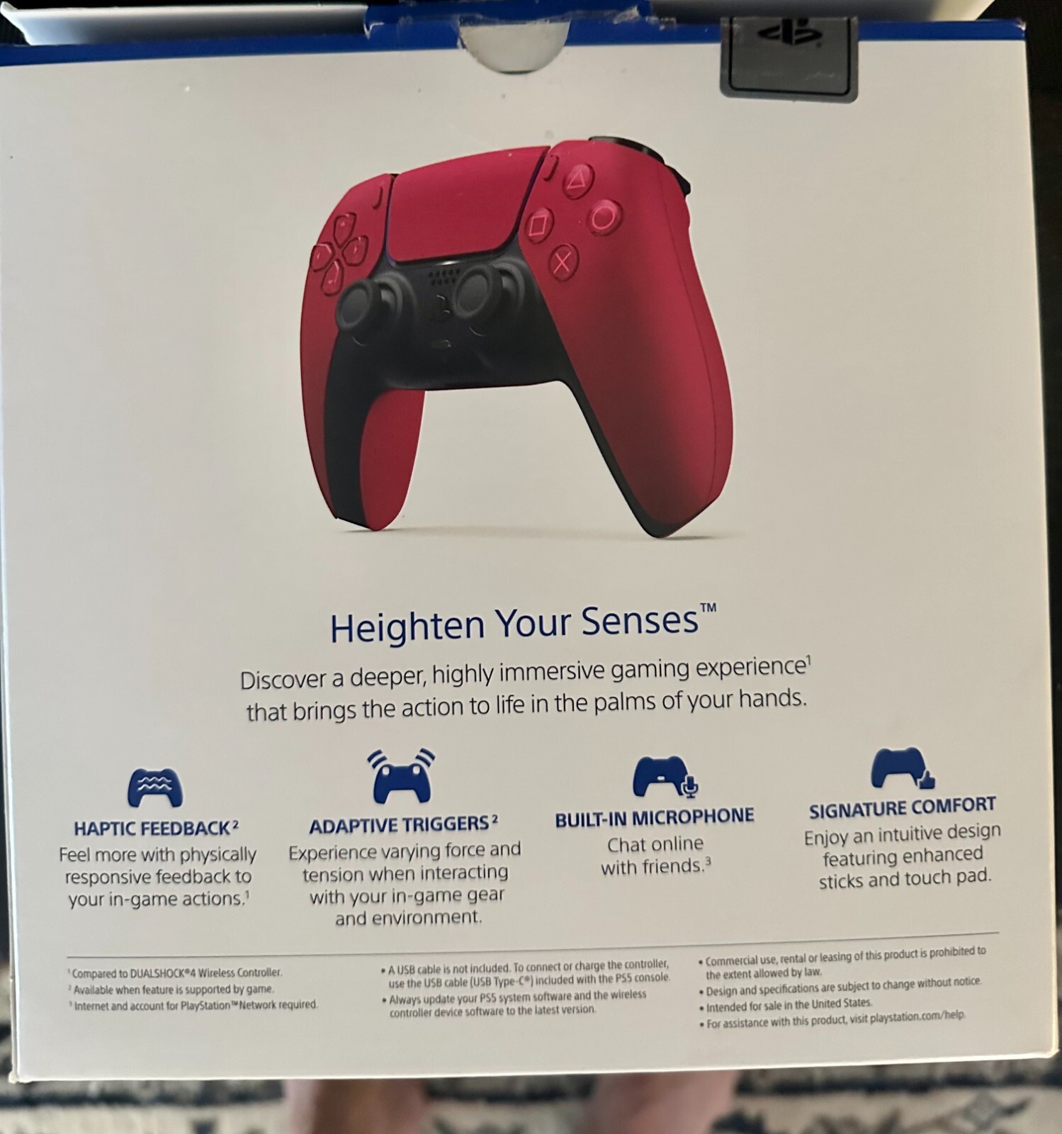 SONY PlayStation 5 Dual Sense Wireless Controller RED (Light Used