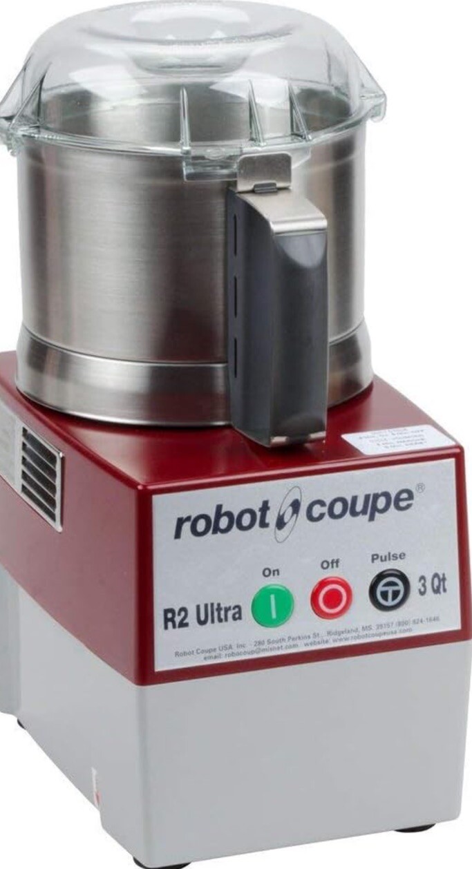 Robot Coupe R2 Base/Motor, Canister, and Lid  3QT Commercial Food Processor