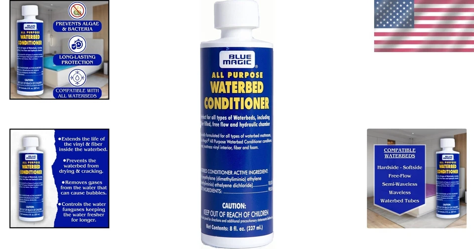 Acondicionador de cama de agua multiusos, 8 fl oz 237 ml Foto 2 de 4