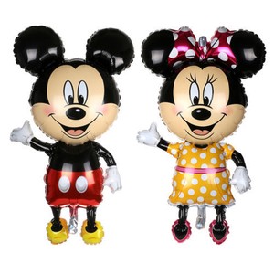 110 63 Cm De Grandes Gran Tamano De Dibujos Animados Mickey Minnie Mouse Bebe Ducha Foil Balloons Ebay