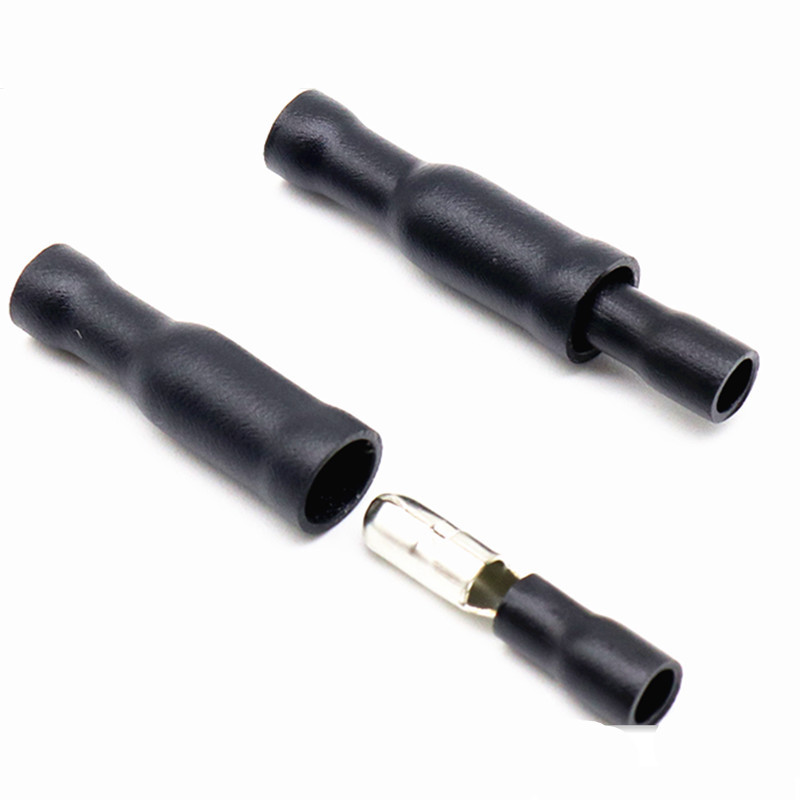 MALE-FEMALE Insulated Crimp Bullet Terminal Connector 22~16 AWG Wiring. (5PAIRS PER ORDER